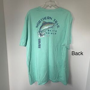 IZOD Saltwater Green Tee Shirt Men’s XXL Fish Bass Bait Tackle Father’s Day New